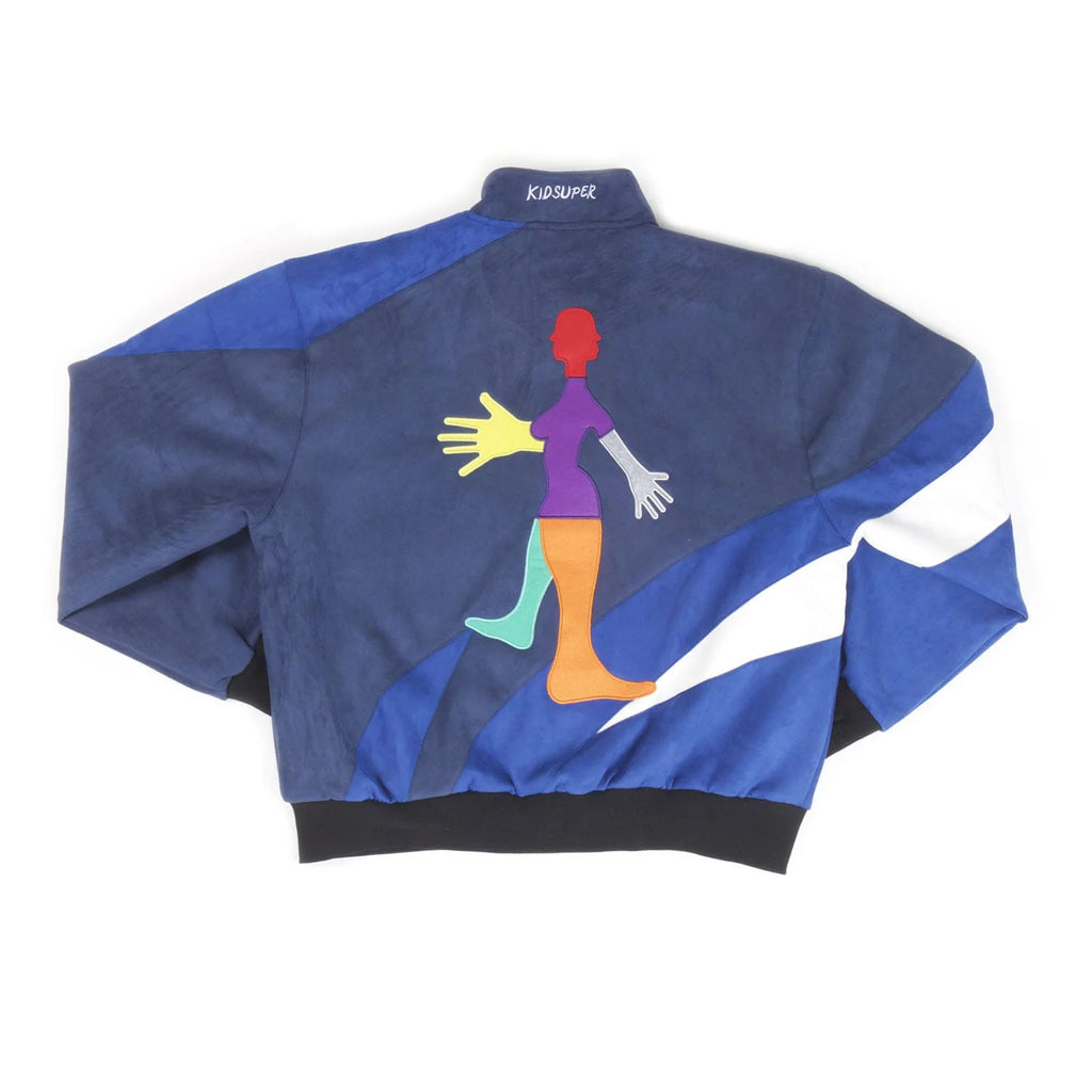 [Blue - Multi] SUEDE PORTRAIT JACKET