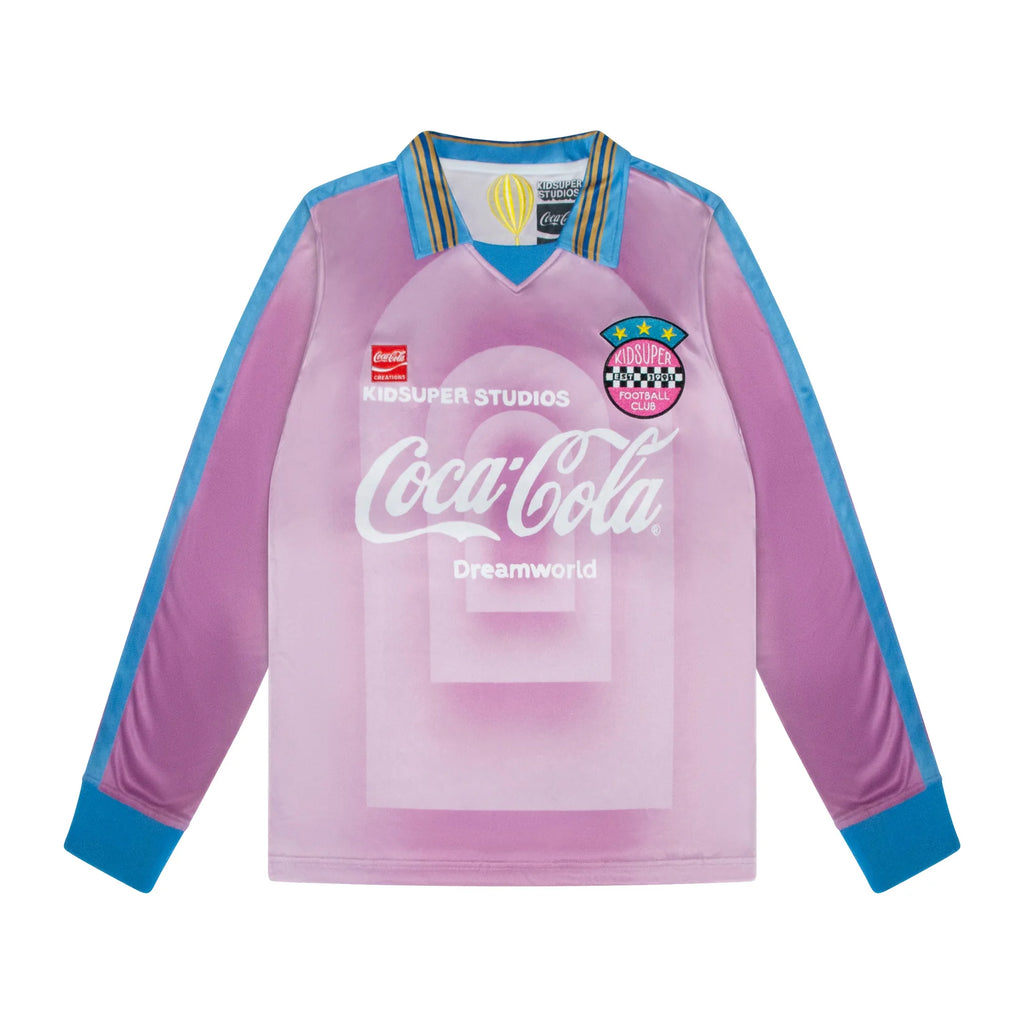 [PINK] KIDSUPER X COCA COLA DREAMWORLD LONG SLEEVE JERSEY