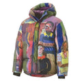 [Multicolor] People Collage Puffer Jacket