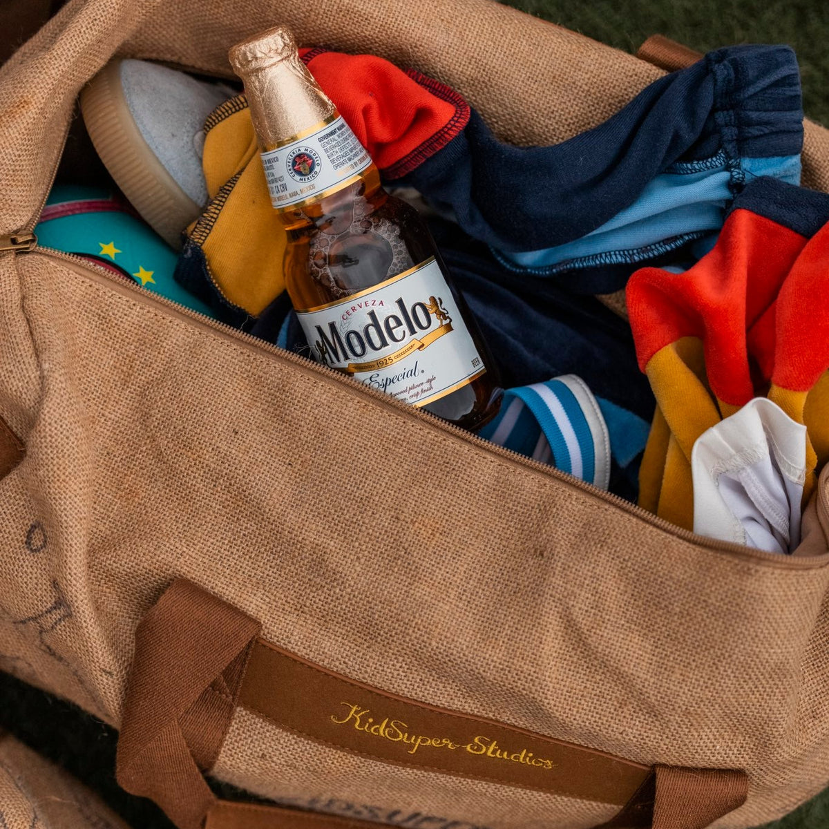 [Brown] Modelo x KidSuper Duffle/Gym Bag