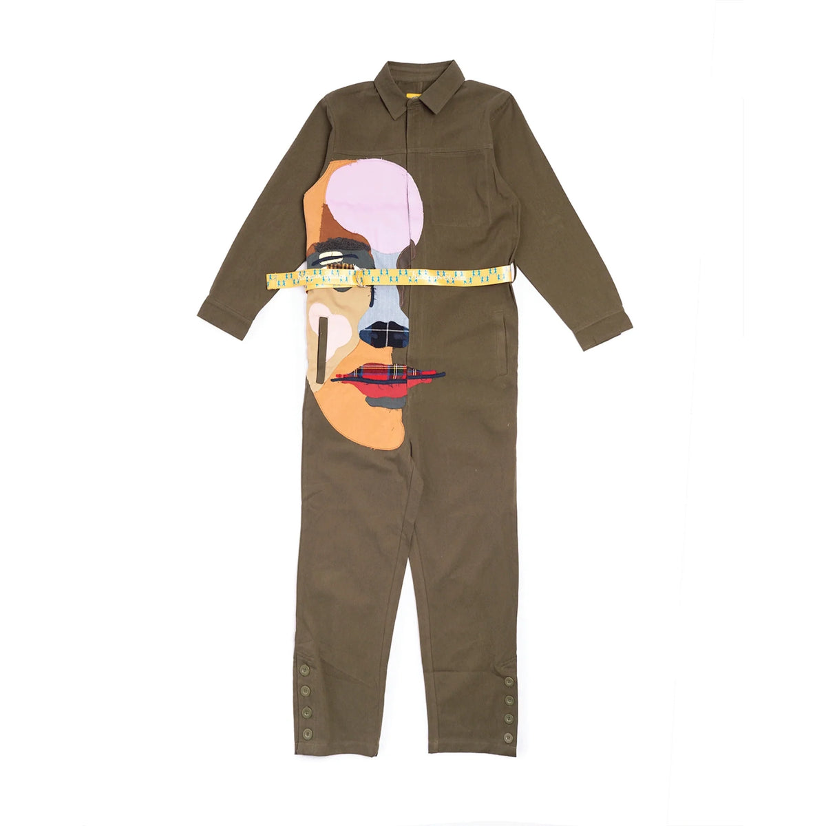 [OLIVE GREEN] Studio Jumpsuit with Face