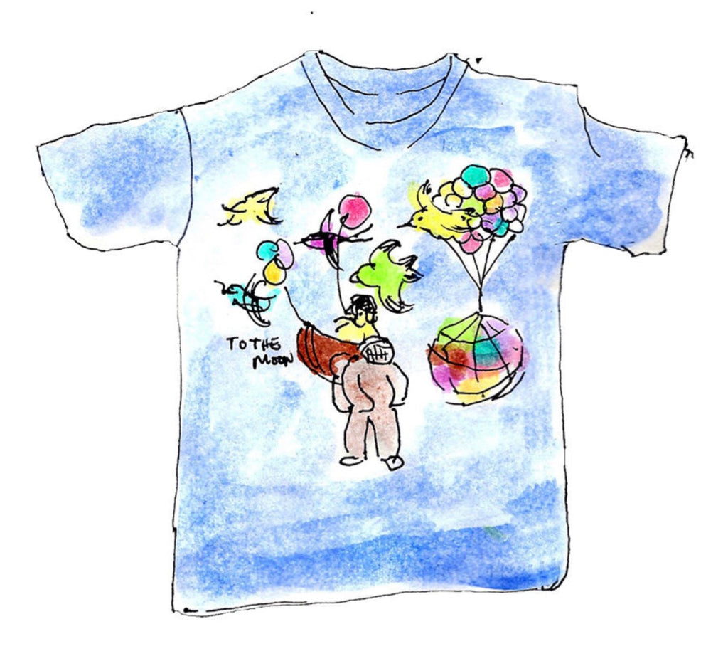 [MULTICOLOR] TO THE MOON TEE