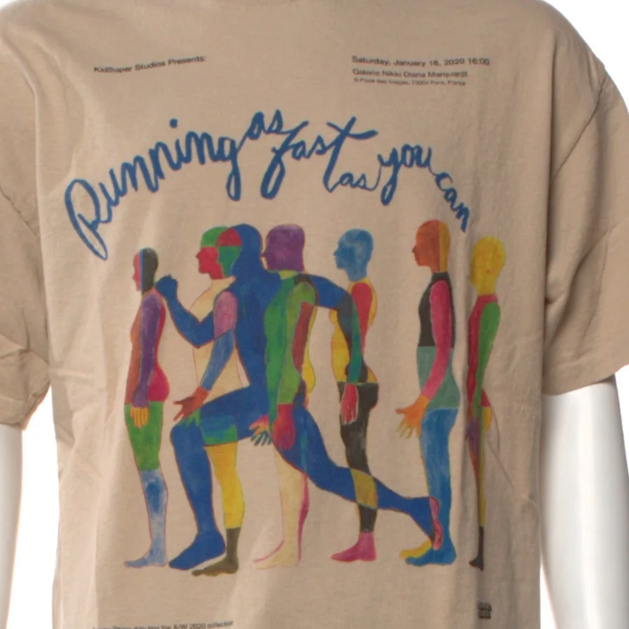 [BROWN] FASHION SHOW SHIRT, RUNNING AS FAST AS YOU CAN TEE