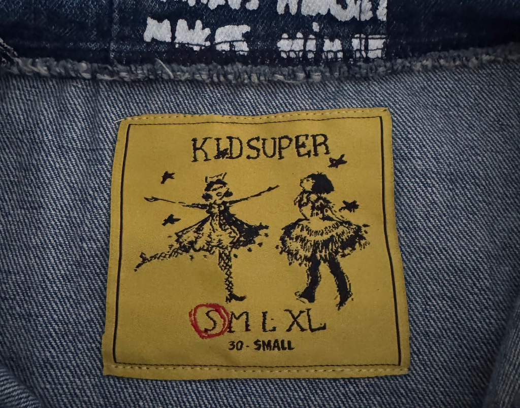 [BLUE-Denim] DOODLE Denim JEAN PULLOVER
