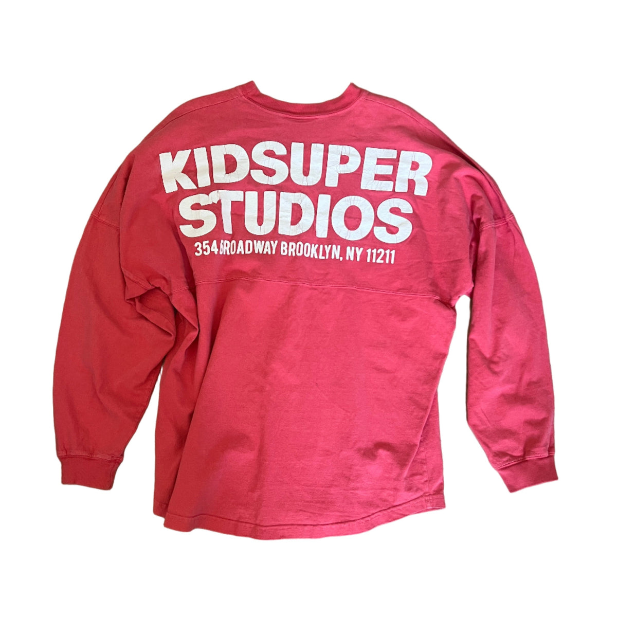 [RED-APRICOT] LONG SLEEVE STUDIO WORK TEE