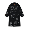 [BLACK] Embroidered Trench Coat
