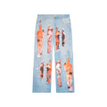 [Blue-Denim] Light Wash Performers Distressed Denim Jeans
