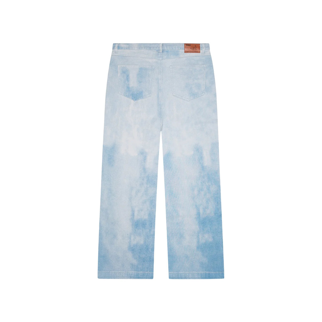 [Blue-Denim] Light Wash Performers Distressed Denim Jeans