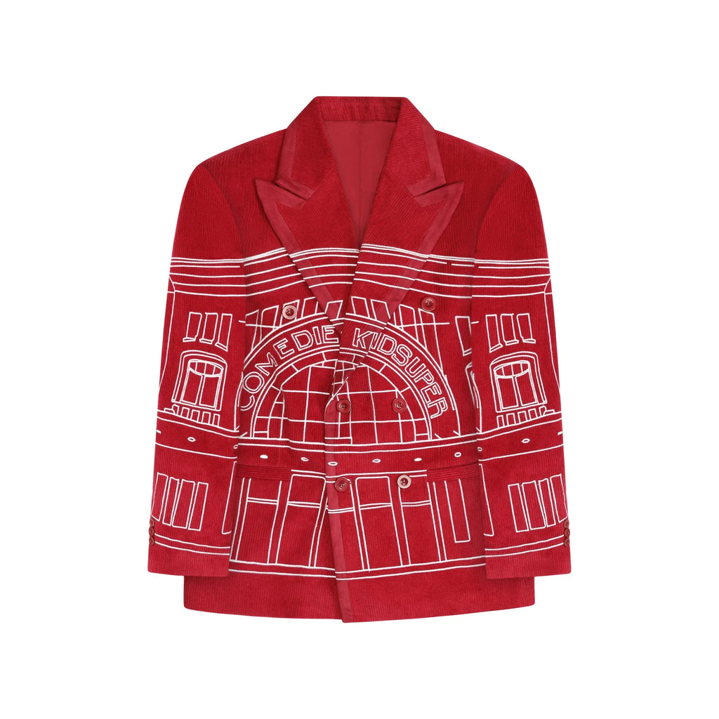 [Red-Burgundy] Comedie De KidSuper Suit Top