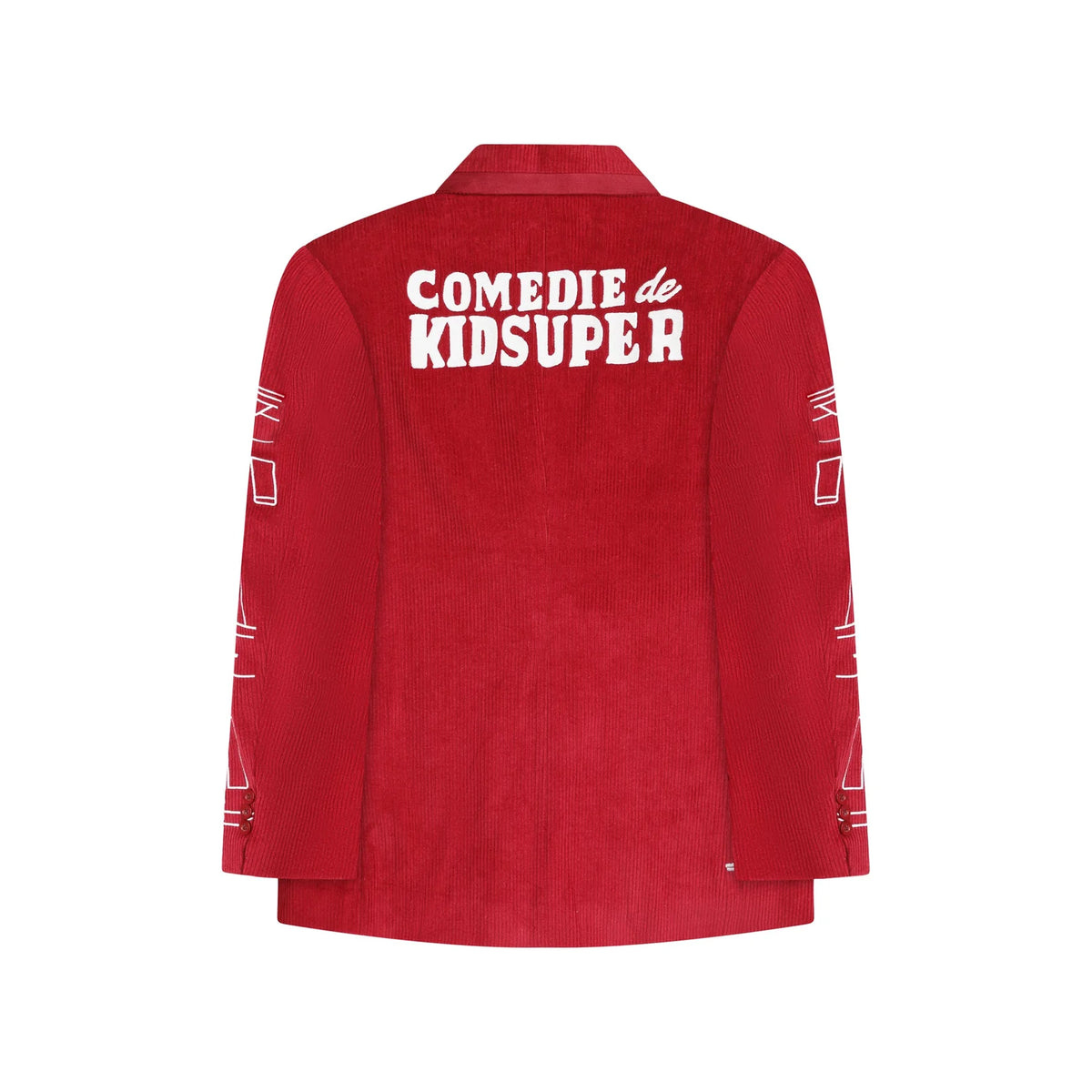 [Red-Burgundy] Comedie De KidSuper Suit Top