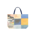 [Multicolor] Checkered Painted Printed Tote