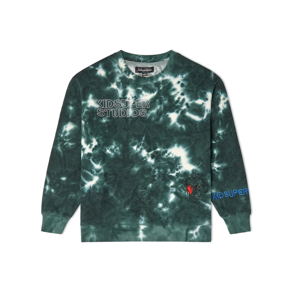 [Green-Tie Dyed] Super Crewneck
