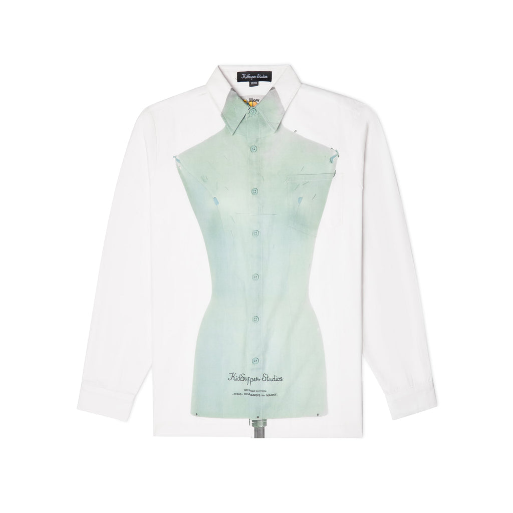 [White] Dress Form Button Down SHIRT