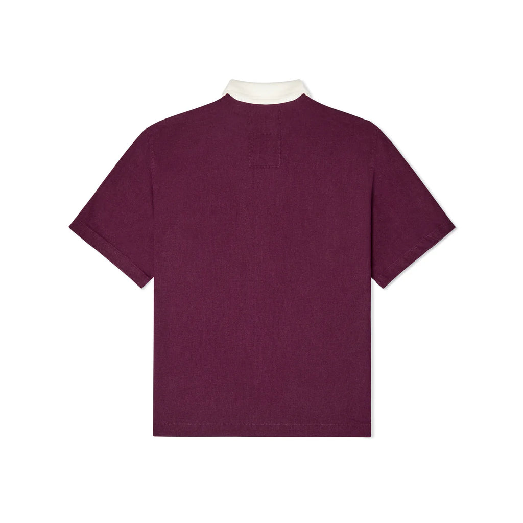 [Purple-Wine] Embroidered Figure Shirt