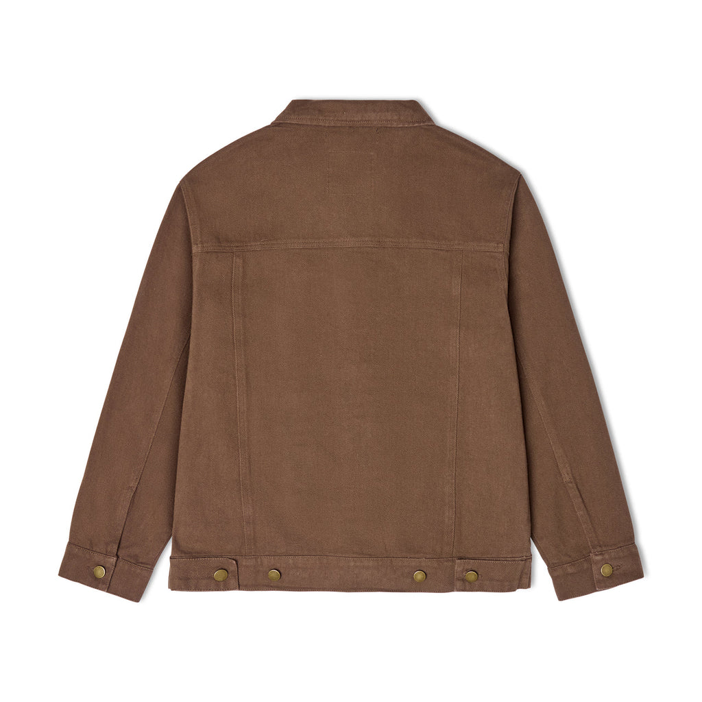 [Brown] Women Body Denim Jacket