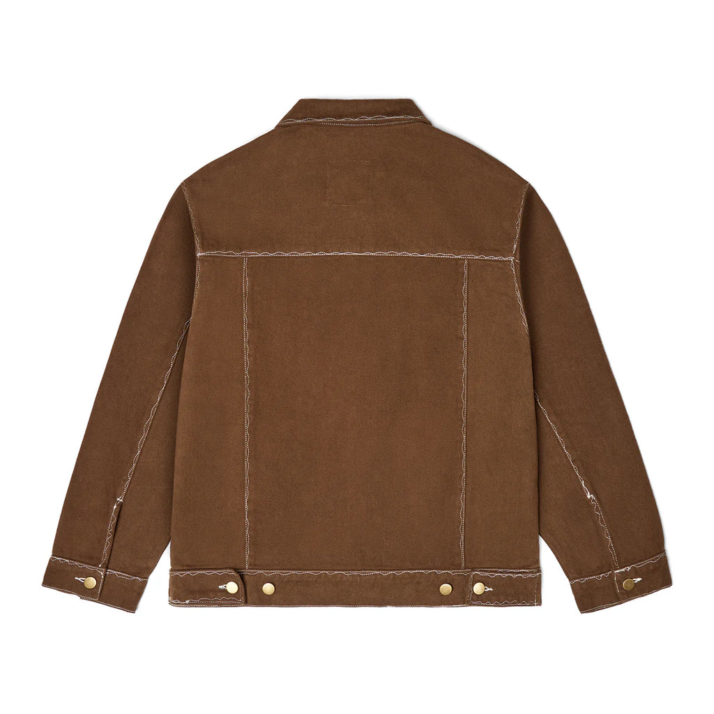 [Brown] Messy Stitched Work Jacket