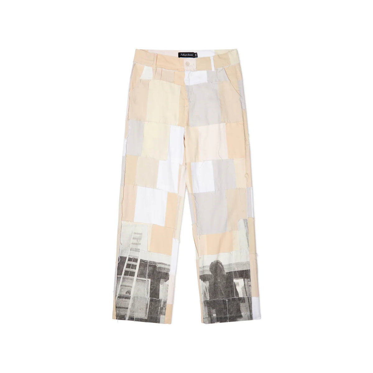 [Cream/Natural] Patchwork Pant