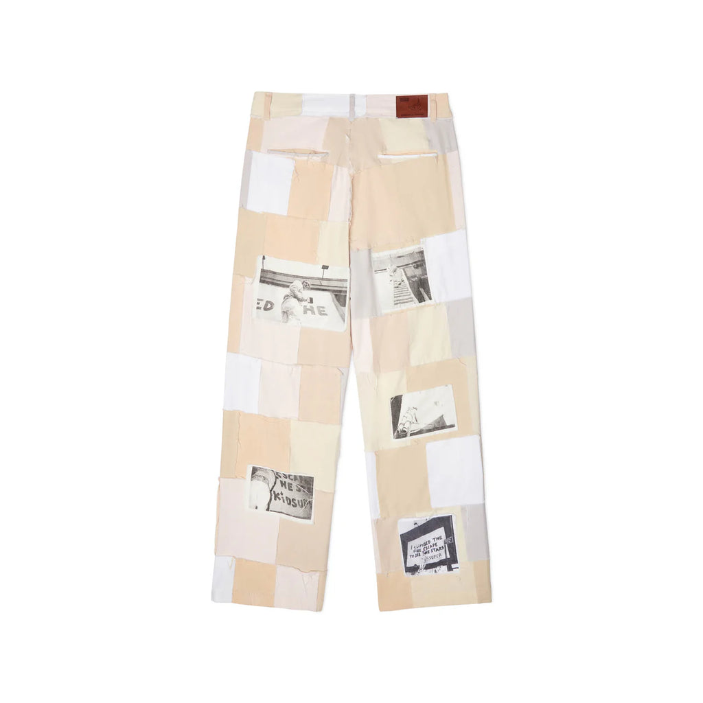 [Cream/Natural] Patchwork Pant