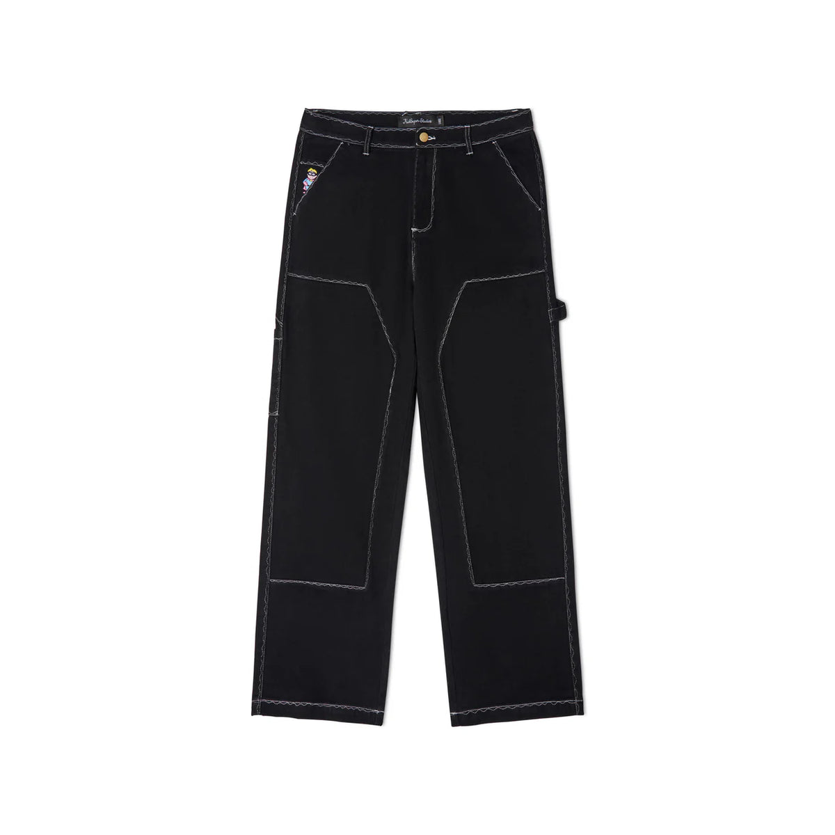 [Black] Messy Stitched Work Pant