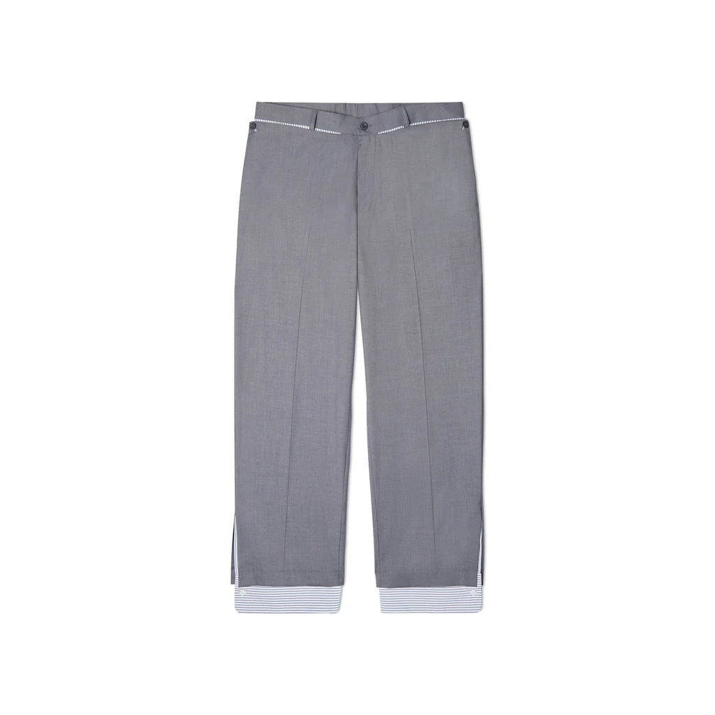 [Grey] Cuff Suit Bottom