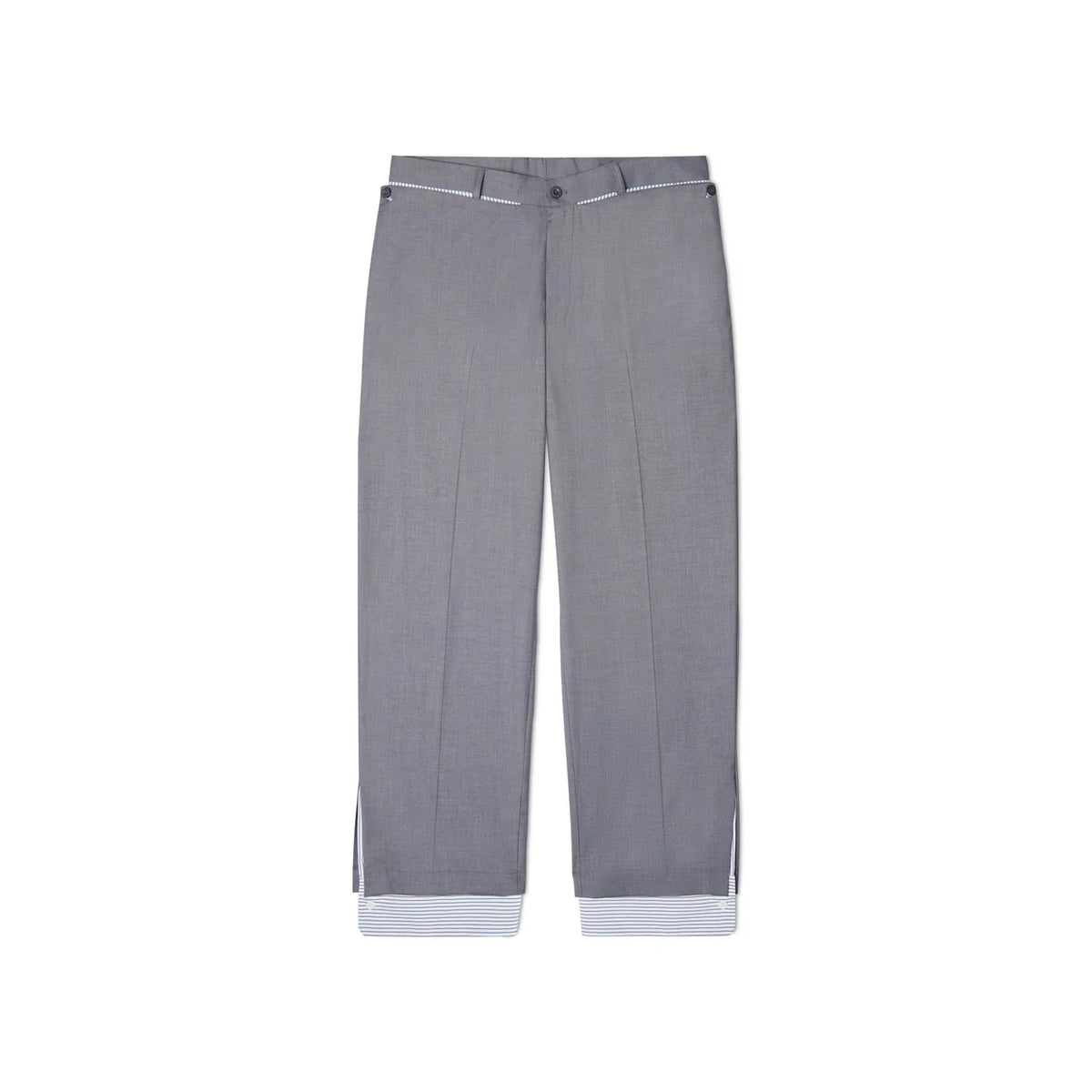 [Grey] Cuff Suit Bottom