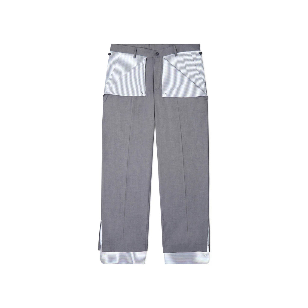 [Grey] Cuff Suit Bottom