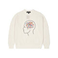 [White/Bone] Thoughts in my Head Loose Gauge Sweater