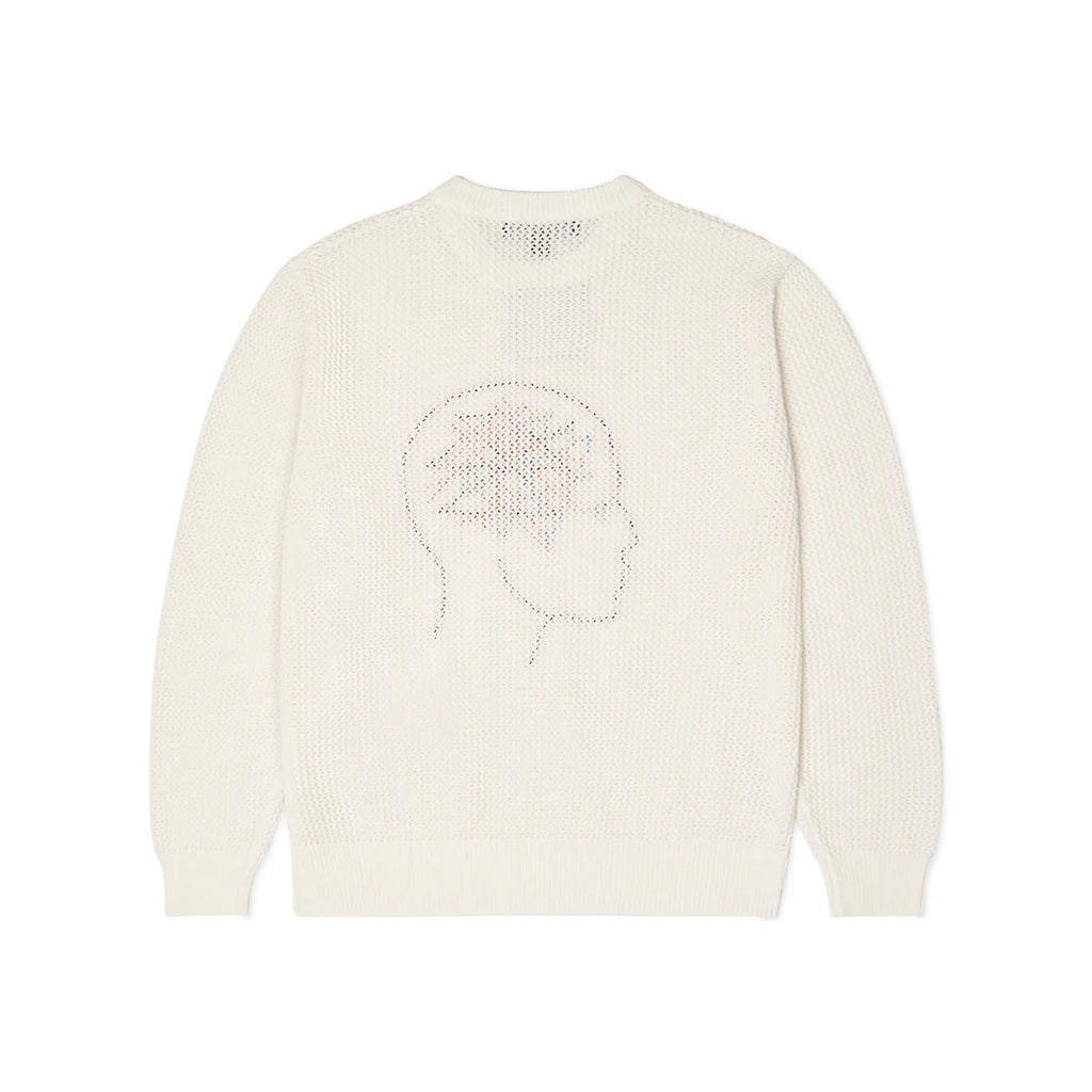[White/Bone] Thoughts in my Head Loose Gauge Sweater