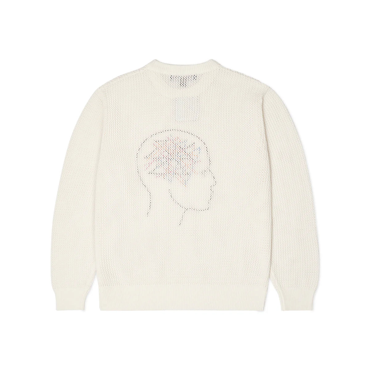 [White/Bone] Thoughts in my Head Loose Gauge Sweater