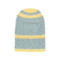 [Blue/Baby Blue-Yellow] Knit Balaclava Beanie