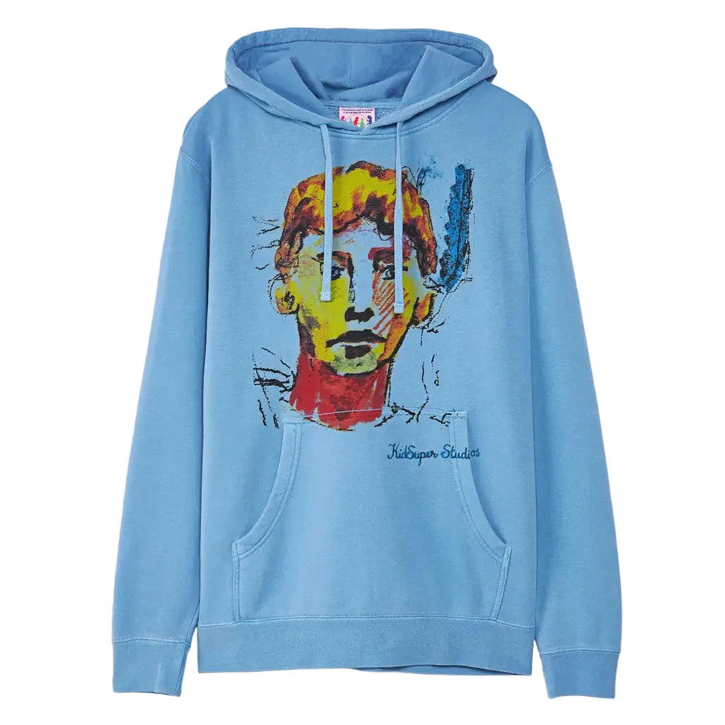 [BLUE] FACE SKETCH HOODIE