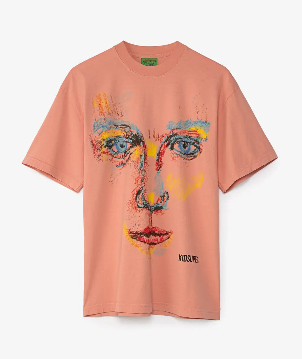 [PINK] Sketch Face Tee