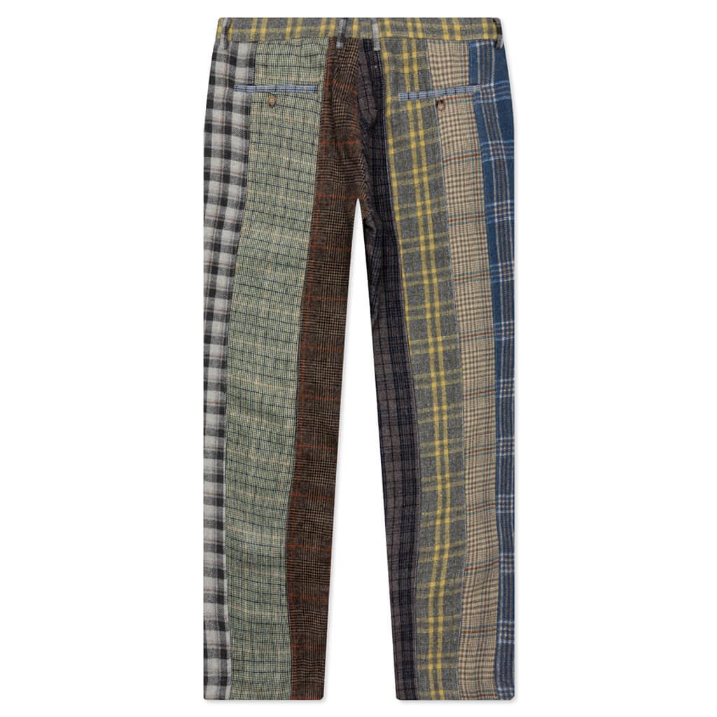 [Multicolor] Multi-Plaid Suit Bottom