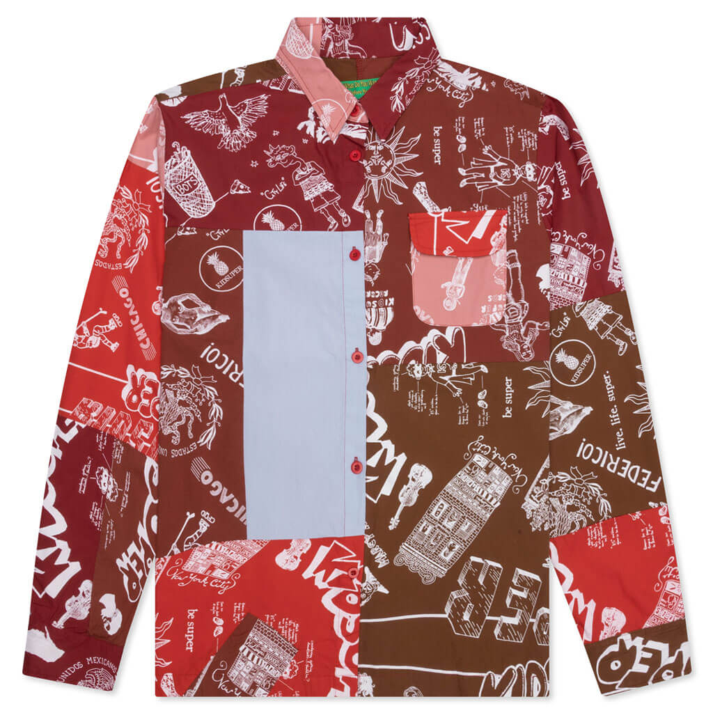 [Red] Super Patchwork Jacket