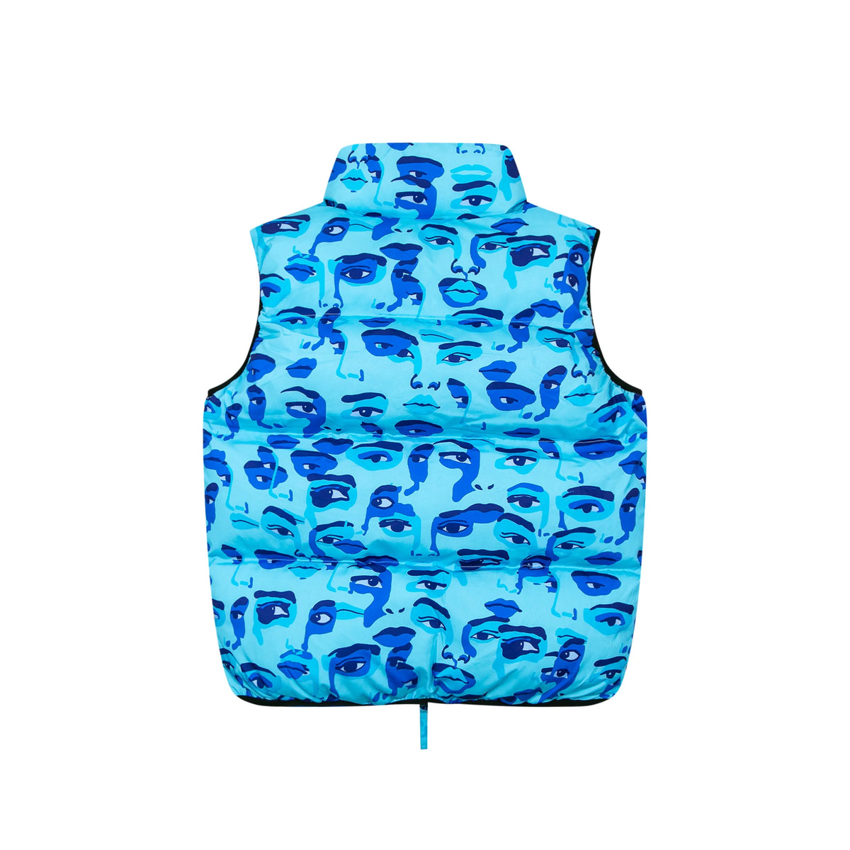 [BLUE] Face Camo Puffer