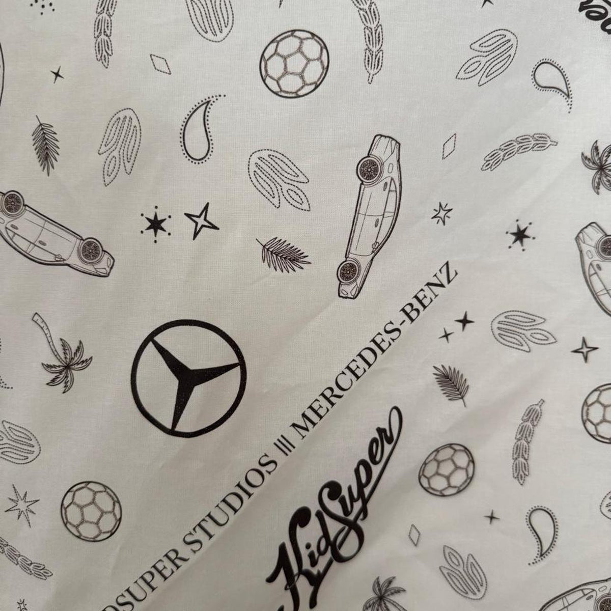 [Cream] Mercedes Benz x KidSuper Silk Scarf