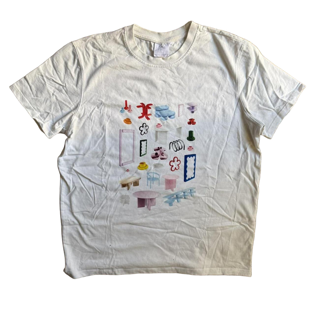 [WHITE-MULTICOLOR] Gustaf Westman  X KidSuper Pop Up EXCLUSIVE TEE