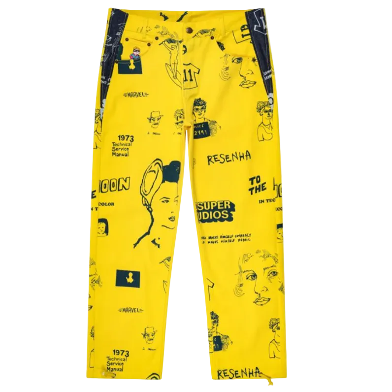 [Yellow-Denim] Doodle Denim JEANS