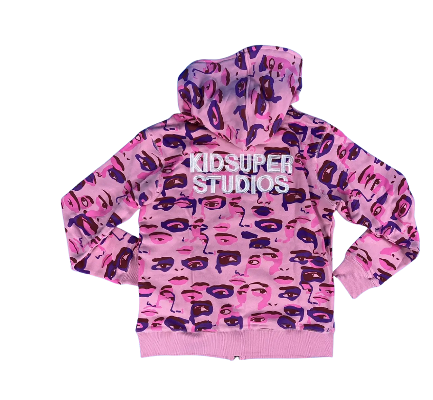 [PINK] CAMO FACE JACKET