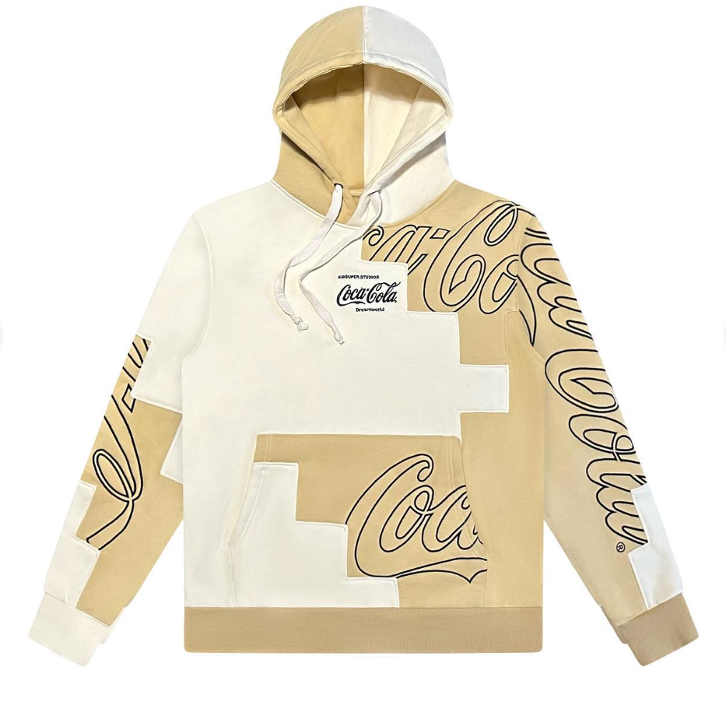 [CREAM-WHITE] COCA COLA x KidSuper DREAMWORLD HOODIE