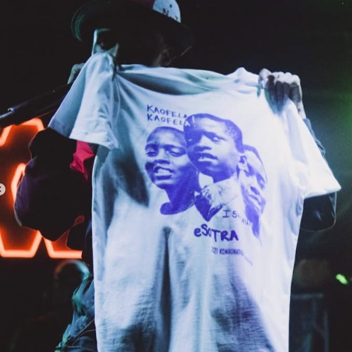 [WHITE-BLUE] KOMBONATION KAOFELA x KIDSUPER TEE
