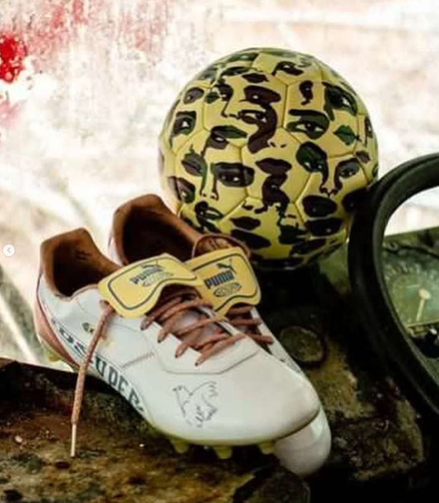 [GREEN-CAMO] The Balls Project x Kidsuper KSFC Faces Soccer Ball