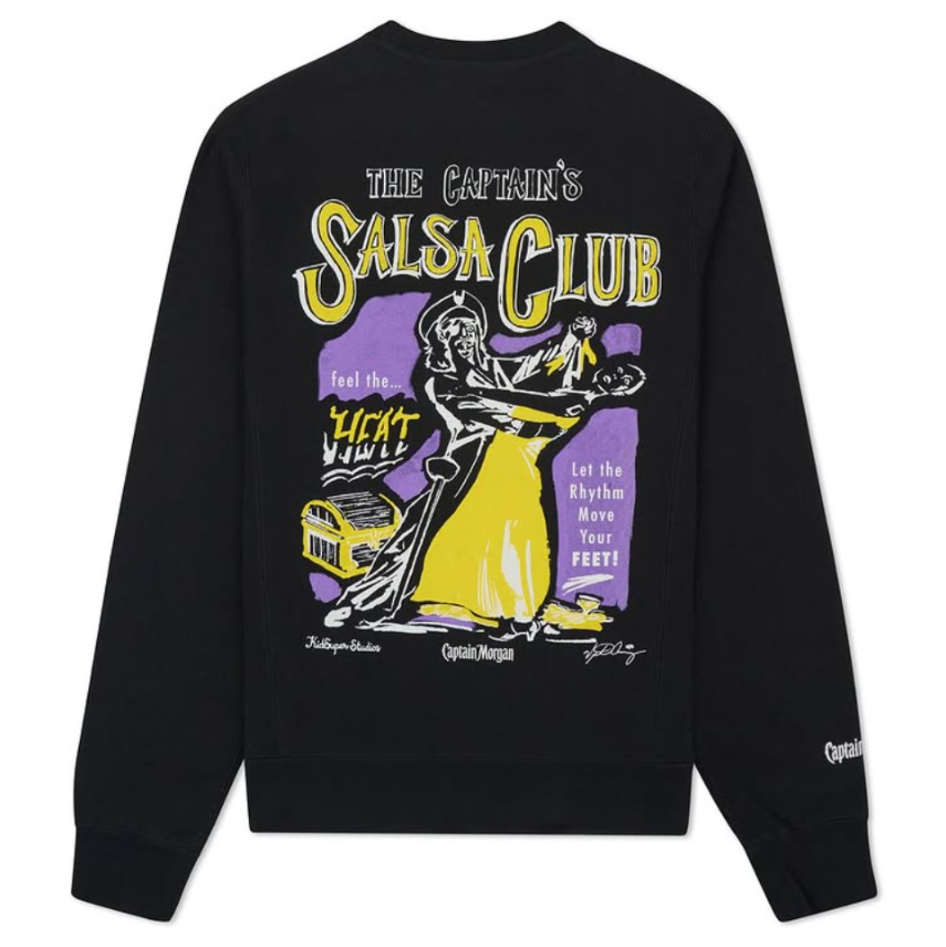 [BLACK] CAPTAIN MORGAN x KidSuper CREW NECK SWEATER