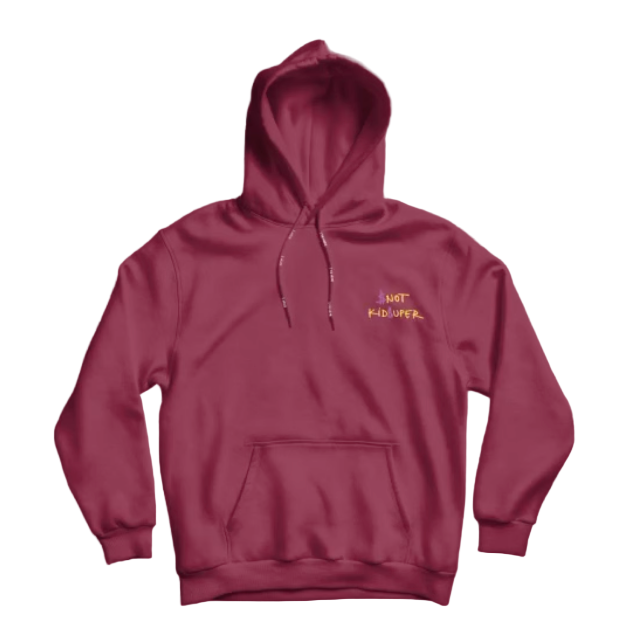 [RED/DARK RED] SNOT x KIDSUPER HOODIE (YELLOW FACE)