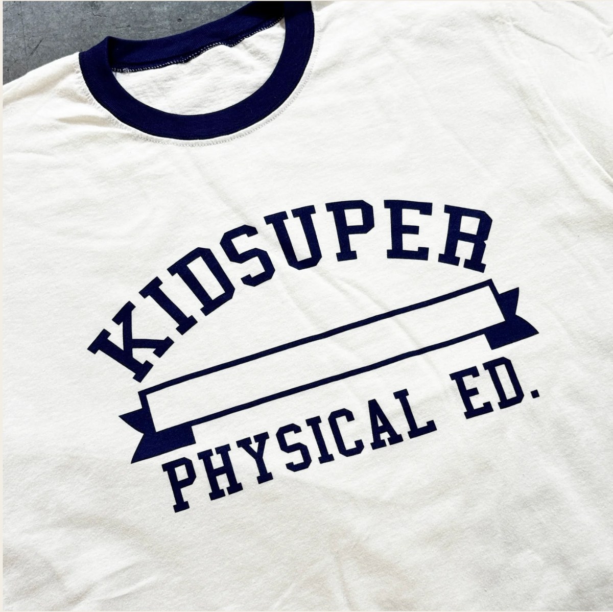 [WHITE-BLue] THRiFTCON x KidSuper Tee with Sharpie Marker