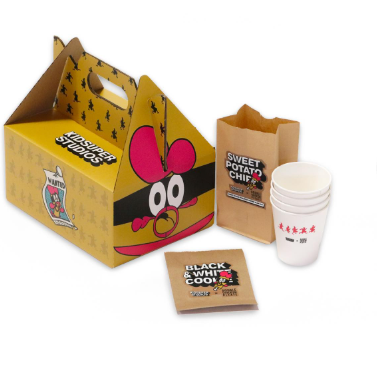 [White] Double Chicken Please x KidSuper Menu Design and Tee