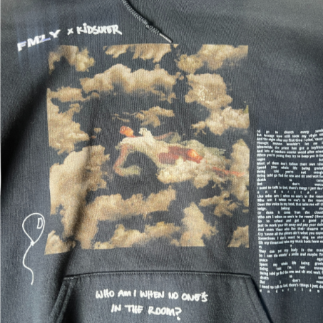 [BLACK] FMLY X KIDSUPER HOODIE