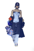 [Blue-Black] Women's Dress Form Dress