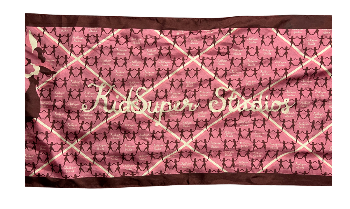 [PINK-BROWN] Dancing Ladies Scarf