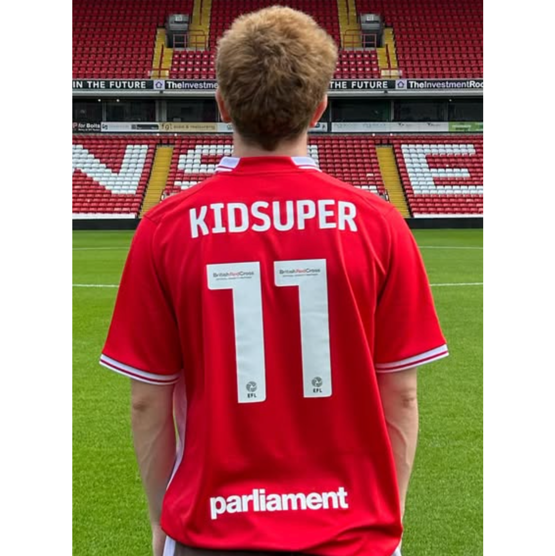 [RED-WHITE] Barnsley x KidSuper FC Jersey